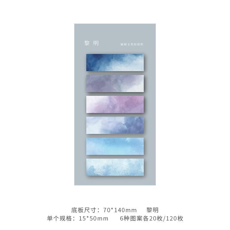 120 Sheets Sticky Notes Self-Adhesive Annotation Books Notepad Bookmarks Memo Pad Index Tabs Stationery
