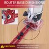 4 in 1 Router Milling Groove Bracket Multifunctional Cabinet Hardware Jig Router Guide Aluminum Router Circle Cutting Jig