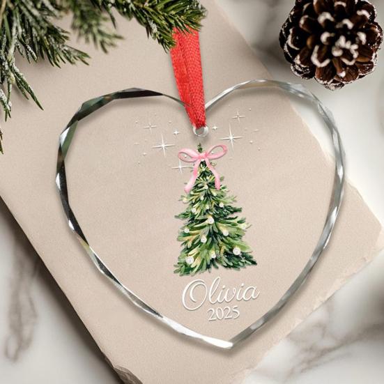 Sea Glass Christmas Ornaments Handcrafted Coastal Xmas Tree Ornament with Starfish Seashell Decor for Sea Lovers Holiday Party Decor