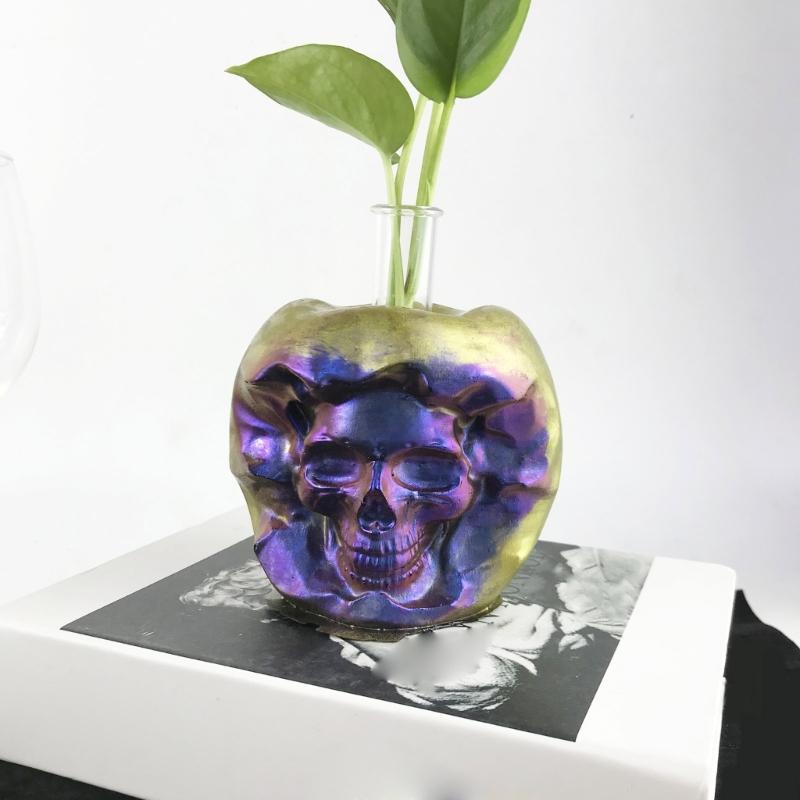3D Skull  Candle Molds for Candle Making Hydroponic Vase Mold for  Crafts,Aromatherapy Candle Ornaments Mold