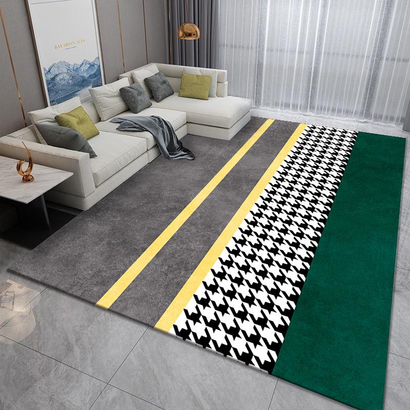 Luxurious Nordic Area Rug: Washable Carpet for Living Room, Bedroom, or Office Sofa and Coffee Table.