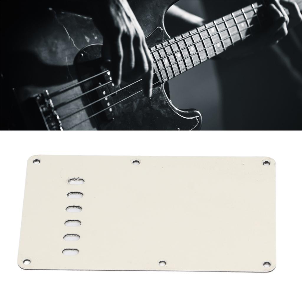 2Pcs Electric Guitar Back Cover Plate 6 Holes Robust Exquisite Looking Guitar Pickguard Backplate
