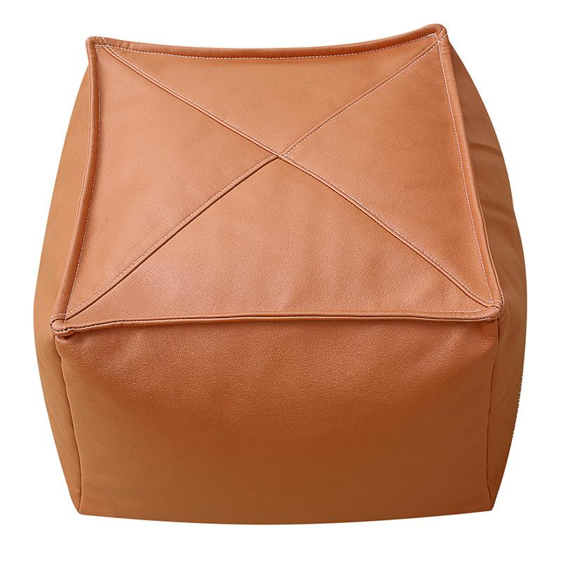 Unstuffed Leather Footstool Protector Cover Protectors Machine Washable Footrest Sofa Slipcover Simple Installation Nonslip Soft