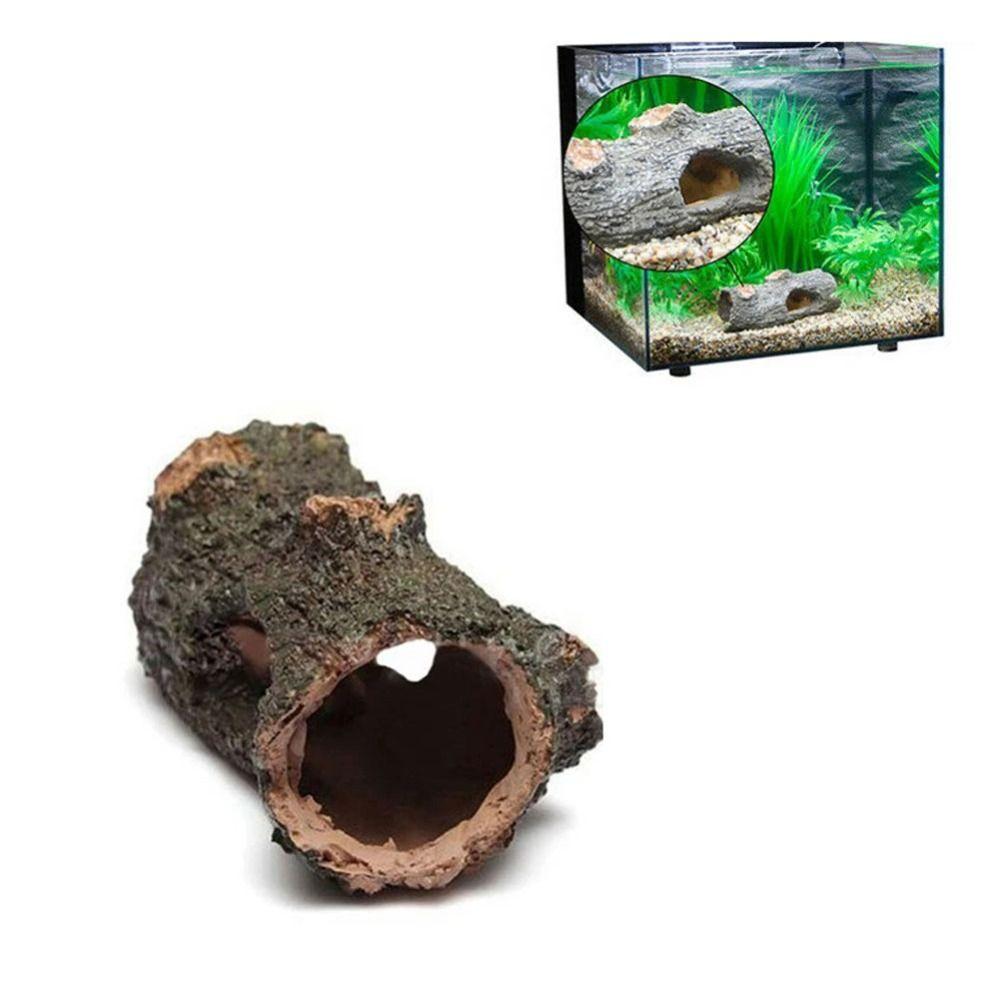 Tree Bark Hollow Tree Tunnel Resin Hollow Tree Trunk Fishbowl Accessories Reptiles Cave  Fish