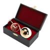 Miniature Sousaphone Sturdy Brass Smoothly Polished Glossy Sousaphone Model with Stand and Case for Home Decor