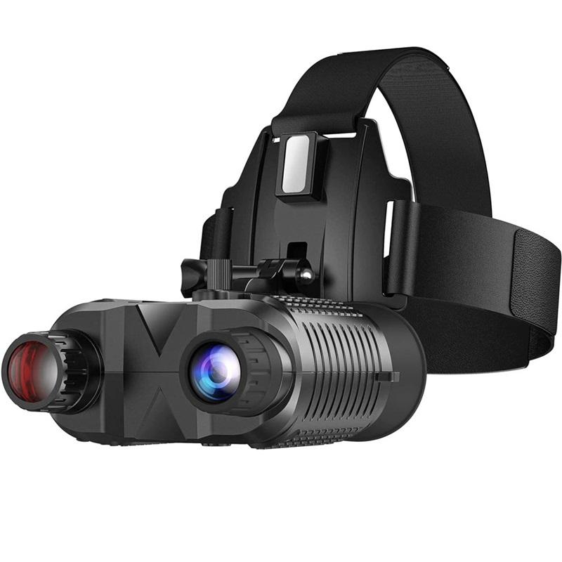 NV8160 Jumelles de Vision Nocturne Montées sur la Tête, Télescope Infrarouge Numérique à Écran de 2,7 Pouces pour Usage Extérieur
