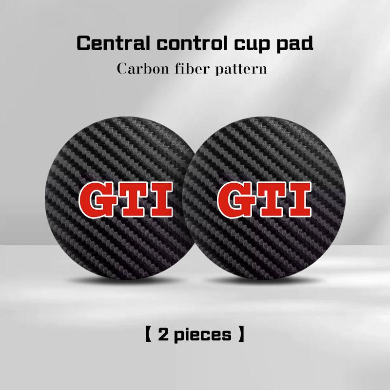 Car Coaster Water Cup Mat Anti-slip Pad Accessories for VW Volkswagen R GTI Golf 6 7 8 MK8 ID.3 4 Polo Tiguan Passat B5 Touareg zj1