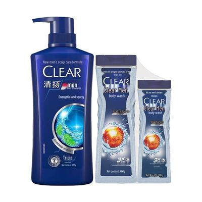 Clear Men Sport Energizing Shampoo & Body Wash Set