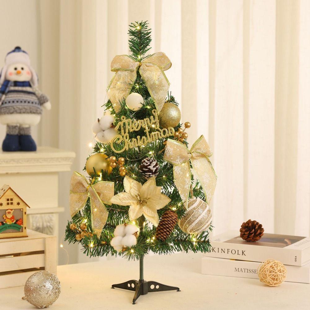 Mit LED-Licht Künstlicher Weihnachtsbaum Tannenzapfen Tisch-Kiefer Weihnachtsbaum Tischschmuck