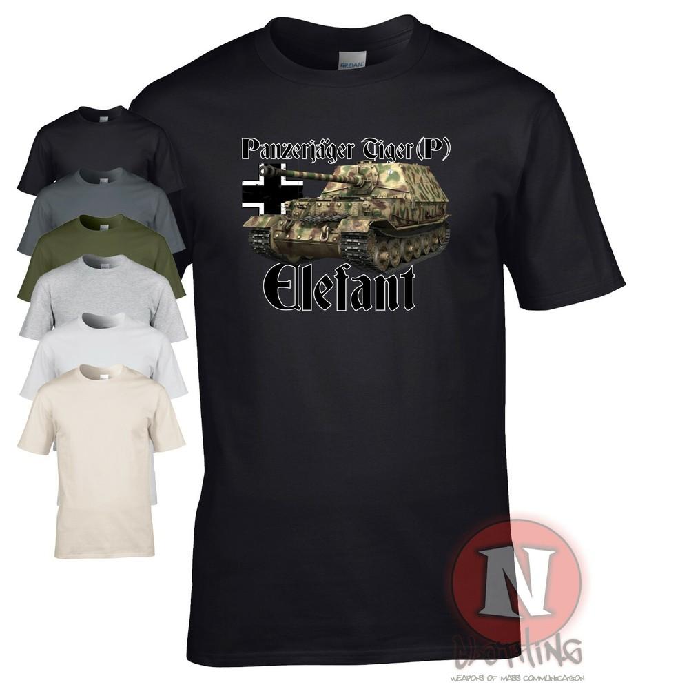Elefant Panzerjager T-shirt Tiger (P) tank WW2 German military World of Tanks
