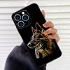 Cartoon German Shepherd Dog Phone Case For iPhone 16 15 11 12 14 Pro Max XR XS Max X Plus 13 14 Pro Soft Silicone Back Cover