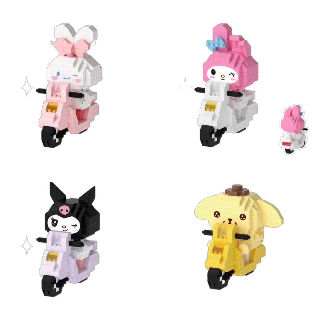 Miniature Building Blocks Bike Rides With Cute Characters