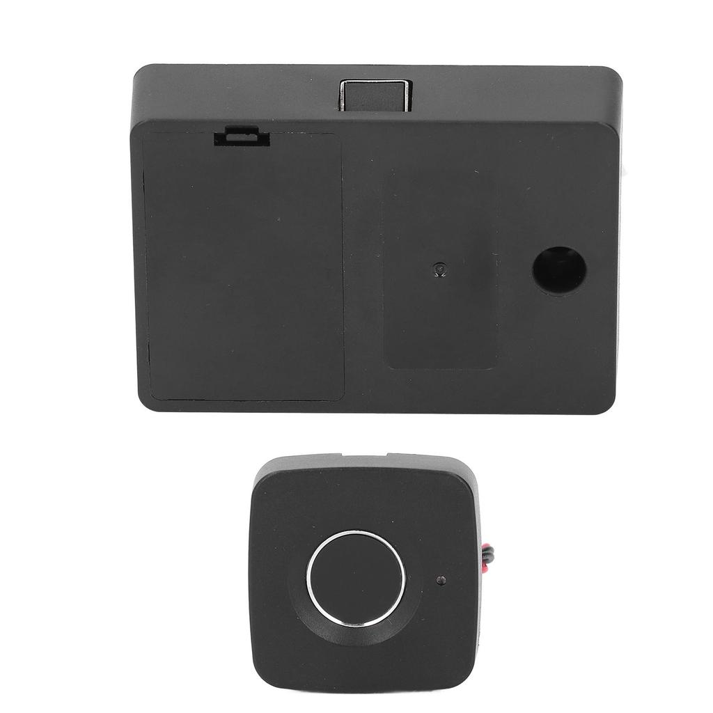 Fingerprint Drawer Lock 0.5 Seconds Fast Unlocking Embedded Smart Biometric Cabinet Lock for Home Office Black