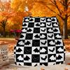 Bat Checkered Outdoor Flannel Blankets, Outdoor Travel, Home Blankets, Fan Gifts,Suitable for All Seasons, Christmas Gifts. R1127109