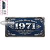 Vintage City Coordinate Kitchen Basement Garage Year Metal License Plate Sign Retro D Flat Printed Tin Plaque Wall Decor for