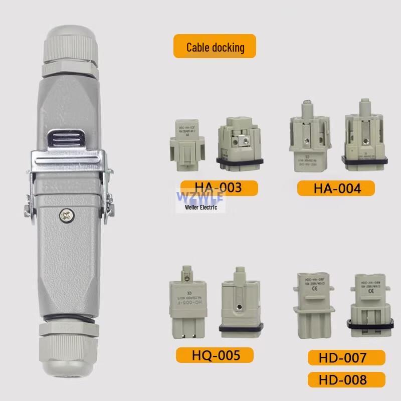 WZWLE Heavy-Duty Rectangular Industrial Aviation Connector