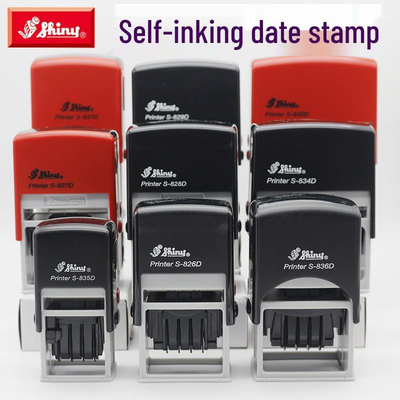 Shiny Self-Inking Date Stamp S-827D/829D/0-3045D/R-532D Without Engraving