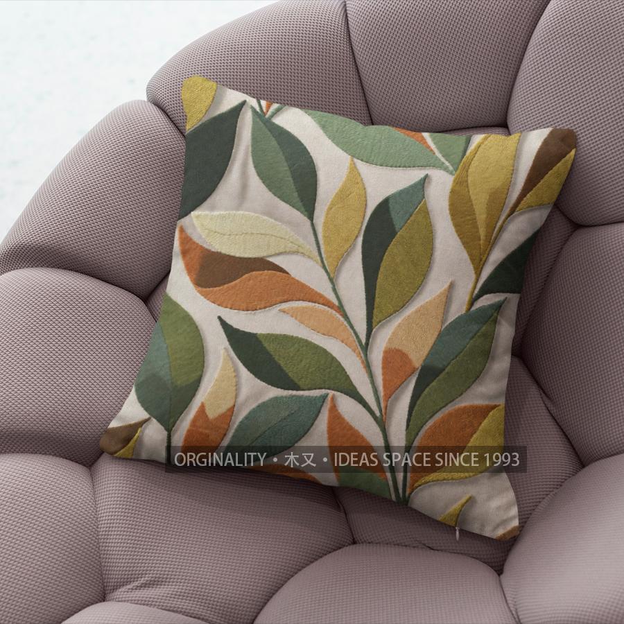 Boho Tropical Leaf Print Throw Pillow Covers Pattern Cushion Cover Suitable For Sofa Bedroom Car Pillow Cover