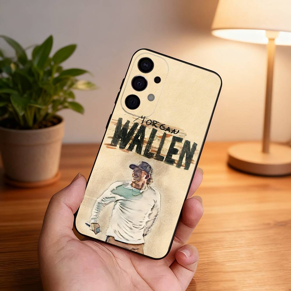 

Singer M-Morgan Wallen Phone Case For Samsung S26,S25,S24,S21,S22,S23,S30,Ultra,S20,Plus,Fe,Lite,5G Black Cover Samsung S24Plus
