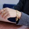 Wind Irregular 18K Bracelet Girls Premium Titanium Steel Bracelet Geometric Jewelry