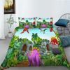 Cartoon Dinosaur Series Quilt Cover Pillowcase Two Or Three-Piece Set Polyester Digital Printing Can Be