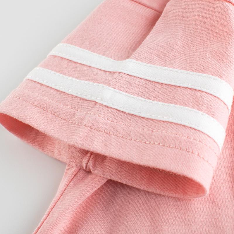 Girls' Short-Sleeved Suit Summer Children's Loose T-shirt Baby Clothes Two-Piece Set