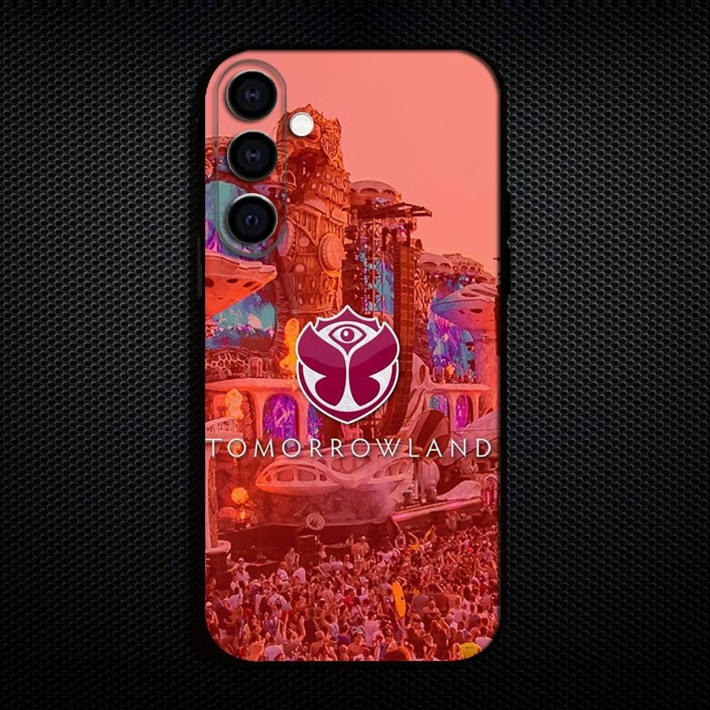 Music Festival Tomorrowlands Phone Case For Samsung Galaxy A73,A72,A71,A70,A53,A52,A51,Others Soft Black Shell