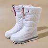 Fashion Zip Snow Boots Women Mid-Calf Winter Shoes For Men  Casual Watarproof Platform Heels Botas