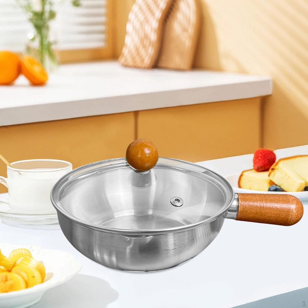 Compact Soup Pot with Lid for Milk And Camping Activities