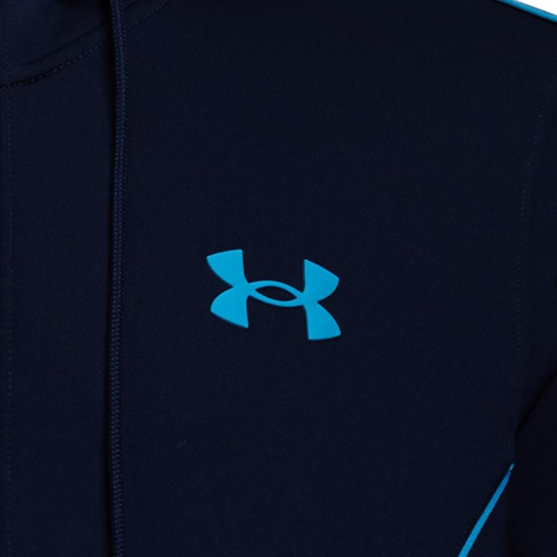 Under Armour Slim Fit Comfortable Stylish Tracksuit With Drawstring Pants Men Tracksuits Navy-Blue 1390152-410