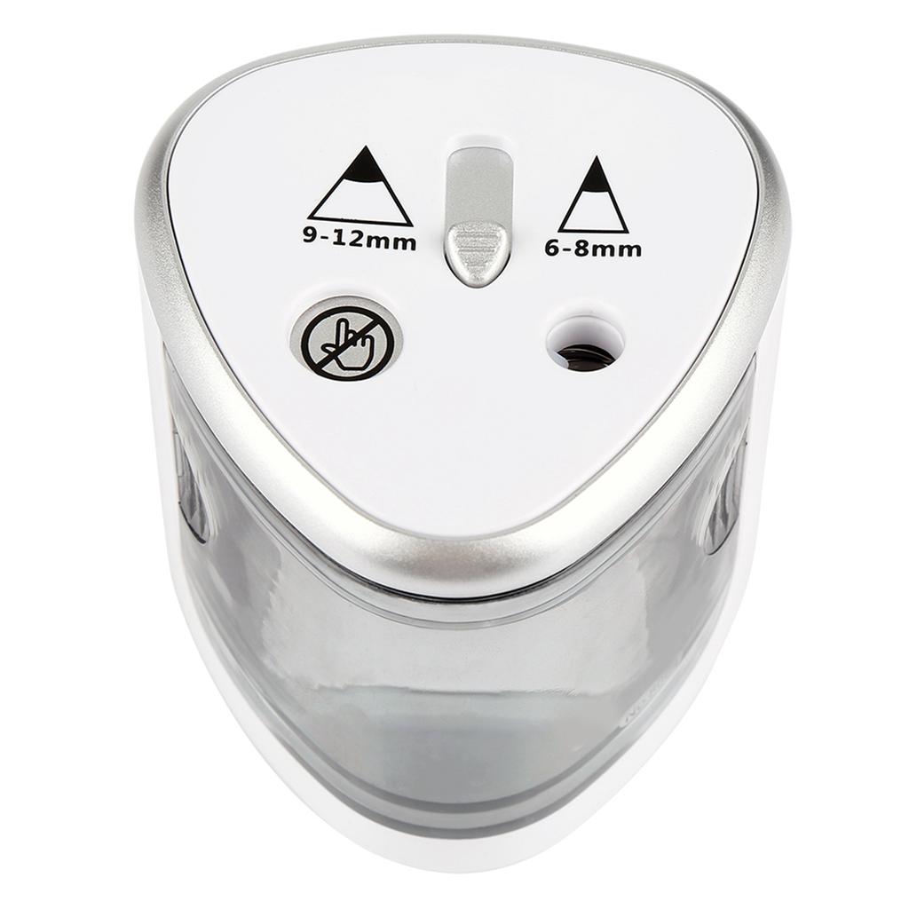 Tenwin Gray Double Holes Electric Pencil Sharpener School  Office Stationery