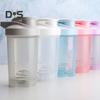 Protein Shaker Cup with Blender Ball 500ml Wide Mouth Shaker for Easy Mixing Portable Whey Protein Shaker Bottle for Sports Travel Camping