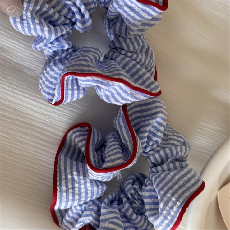 Lace Striped Hair Tie Hair Scrunchies High Elastic Scrunchy Elegant Hairband for Women Girl All Matching Hair Ornament