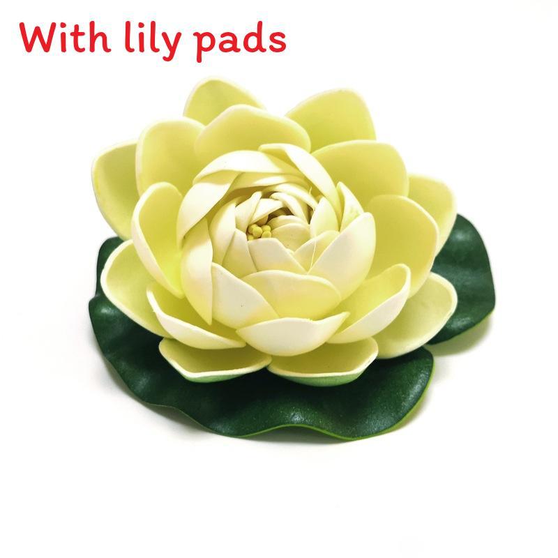Water Garden Artificial Lotus Flower With Floating Design For Home Decor And Aquariums