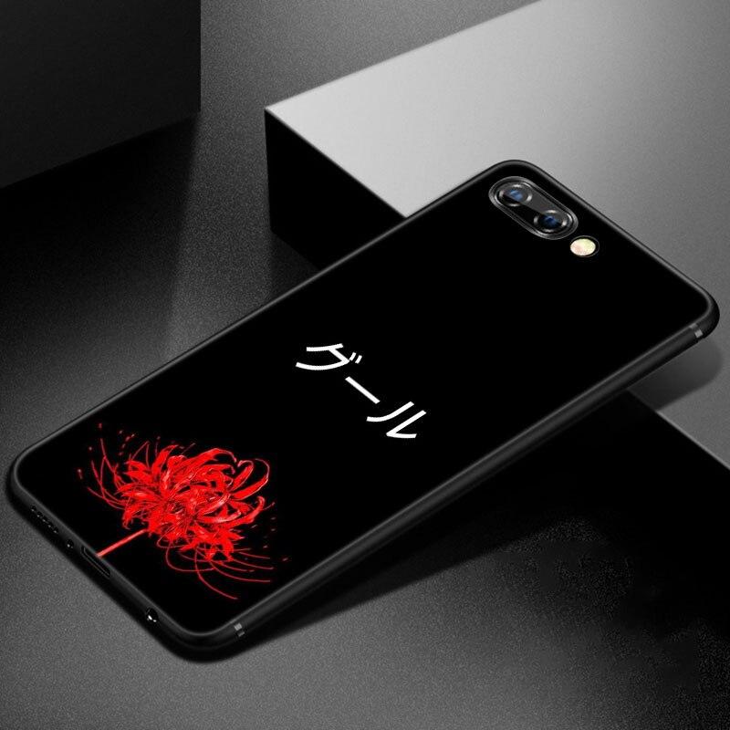 Anime Tokyo Ghoul kwiaty etui na telefon dla Huawei Honor 7A 8A 9X20 Pro 8 10X Lite 7S 8C 8S 8X 9A 9C 10i 20i 30i 20E 20S okładka