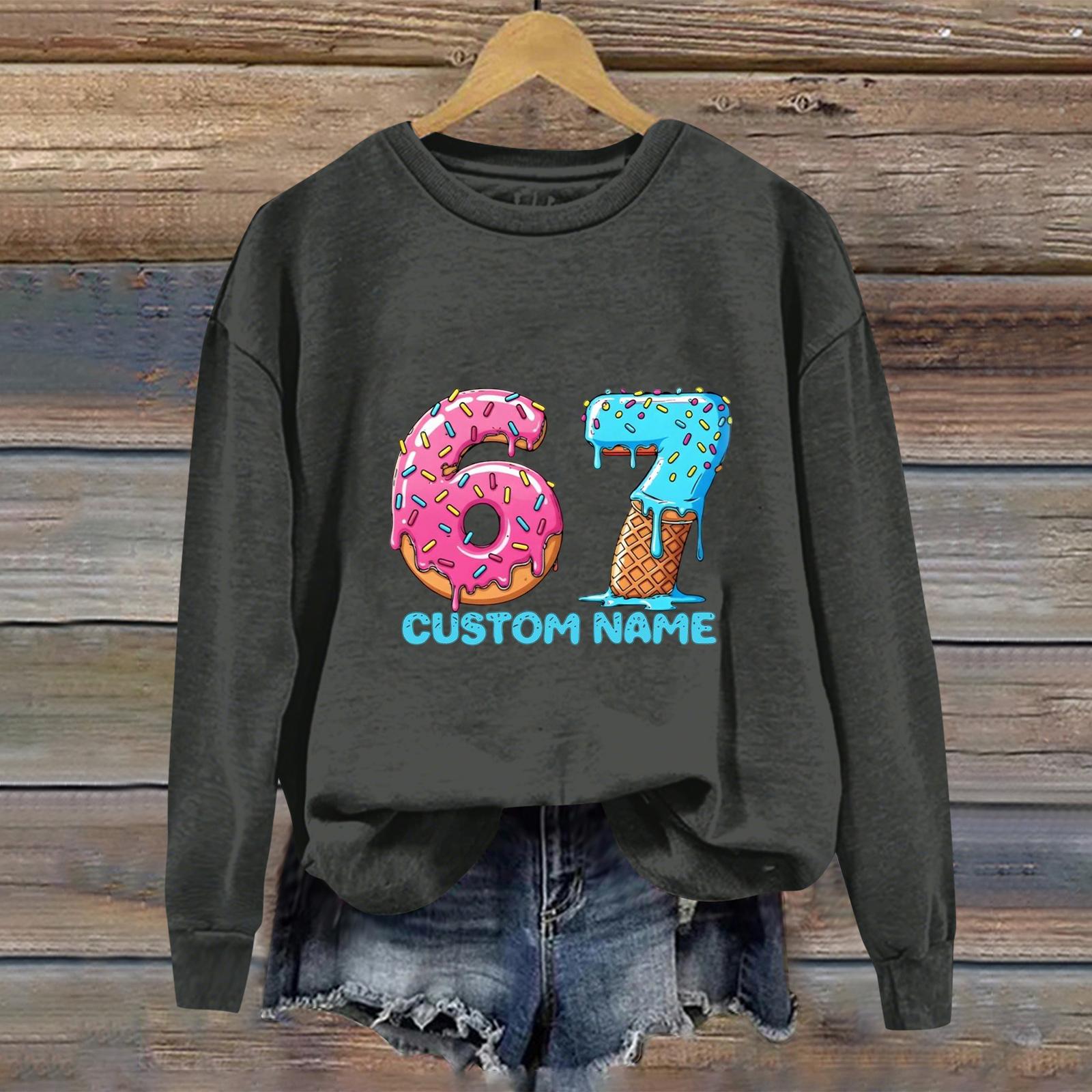 

Женский повседневный худи с длинными рукавами и цифровым принтом S