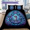 Cyberpunk Snake Emblem Pattern Bedding,Quilt Set Quilt Cover Pillowcase Home Birthday Gift (1 * Duvet Cover + 2 * Pillowcase, Without Core)