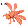 Office Desk Toys 3D Printed Dragonfly Figurine, Articulated Model with Movable Joints, Stress Relief Toy Insect Fidget for Decoration Reliever