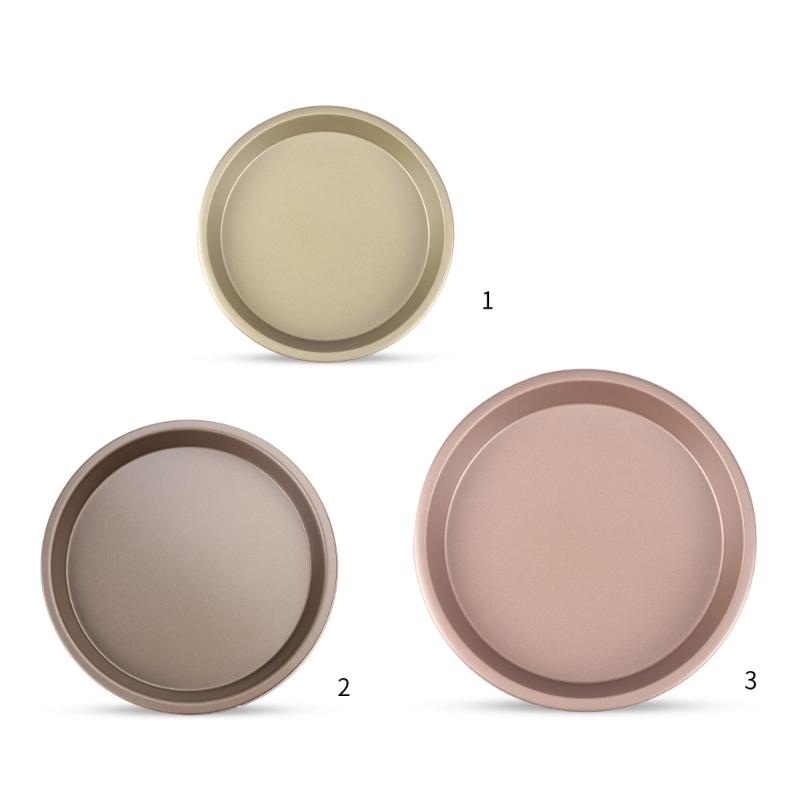 6/8/10in Non-Stick Baking Tray Pizza Pan Thickened Carbon Steel Bread Cake Mold Round Kitchen Baking Accessory Bakeware