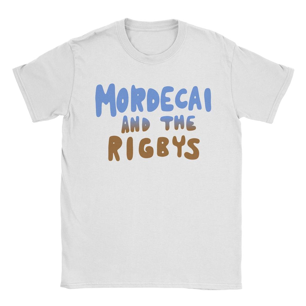 Mordecai and the rigbys TShirt for Men Awesome Cotton Tee Shirt Crewneck Short Sleeve T Shirts Summer Tops