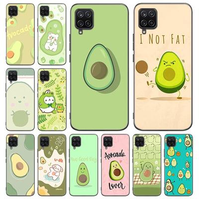 Cute Cartoon Avocado Aesthetic Phone Case For Samsung A12 A22 A31 A32 A50 A51 A70 A71 A72 A11 A21S A02S A10S A20S A30S A52 S 5G