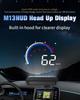 Car HUD OBD Gauge Display Windshield Projector Temperature Display Car Electronics Overspeed Warning System Accessories 2024