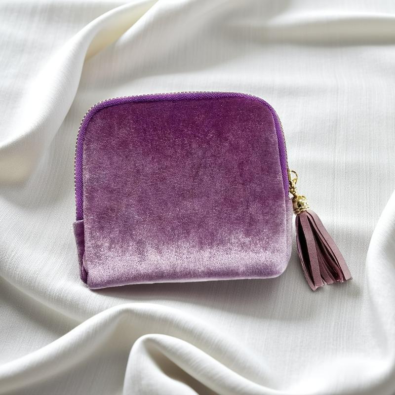 

Travel Jewelry Wallet Organizer, Small Lightweight & High Capacity with Zipper - Elegant Storage Pouch for Earrings Necklaces