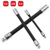 1/4 3/8 1/2 Driver Extension Rod Extension Rod Adapter Flexible Long Socket Metal Shaft Conversion Head Ratchet Wrench