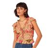 Nobody´s Child Womens/Ladies Floral V Neck Short-Sleeved Blouse