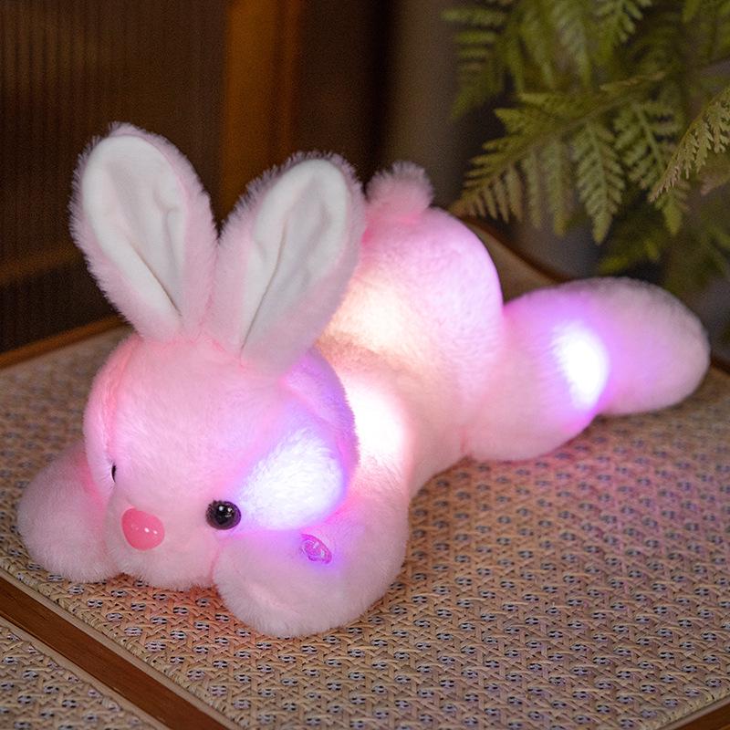 Creative Luminous Rabbit Plush Toy Night Light for Kids