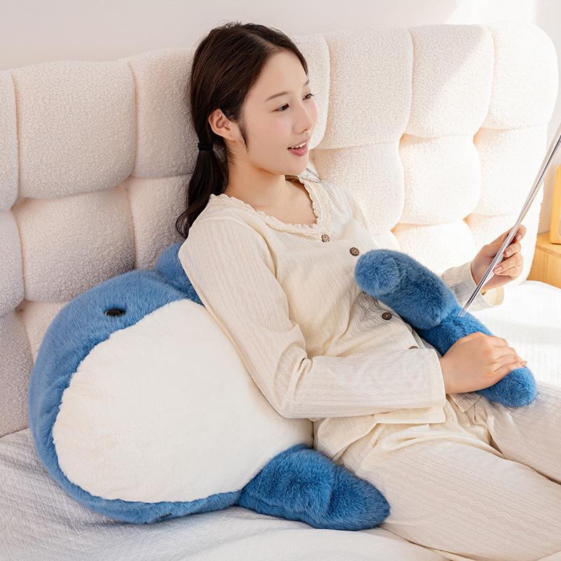 Deep Sea Series Soft Plush Sofa Cushion Blue Whale Sea Lion Dolphin Orcas Shark Hugging Pillows For Home Decor