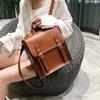 Solid Soft Interior Compartment Backpacks Casual Flap Pocket Bags For Women Lamp Luxury Interior Zipper Pocket Backpacks
