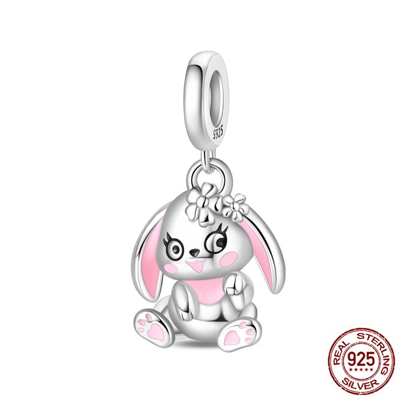 New 100% Copper One-Eyed Monster Puppy Charms Beads Fit Pandora Style Bracelet Diy Jewelry Making Women Gift