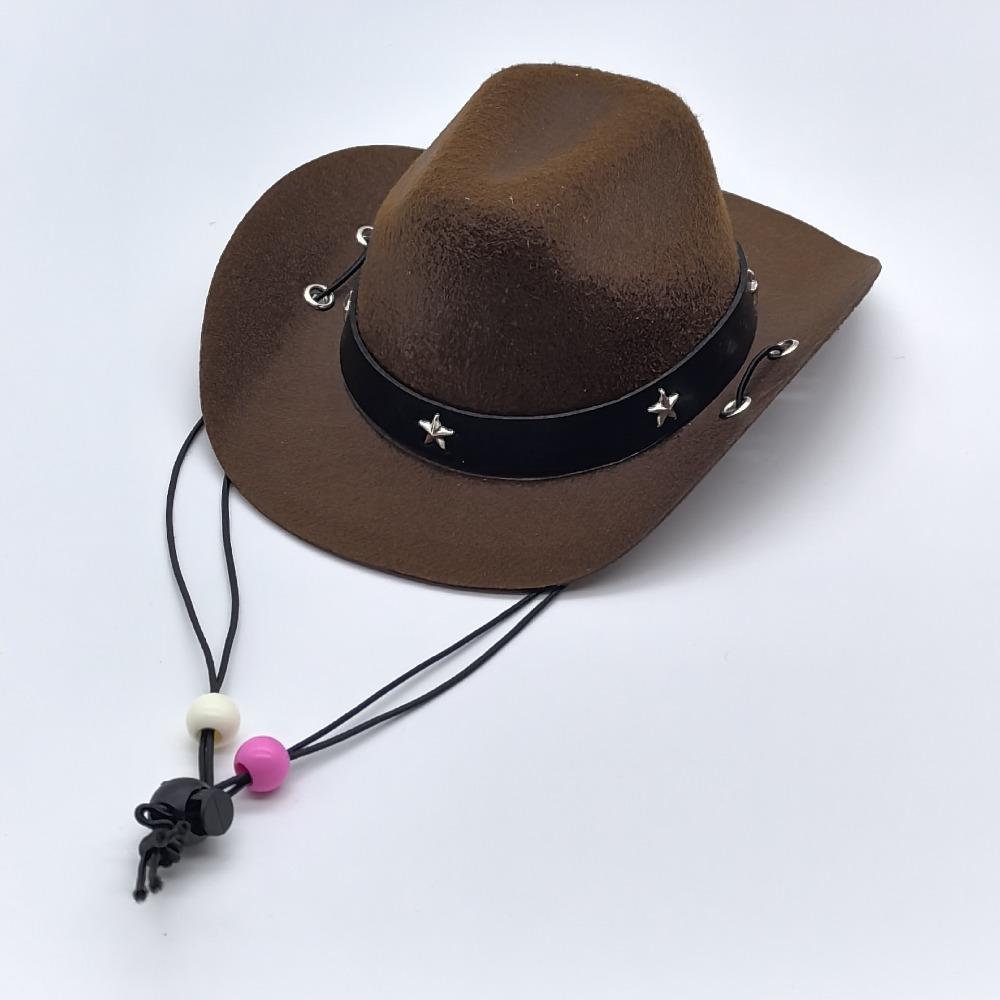 Dog Western Cowboy Hat Mini Toy Hat Puppy Pet Dog Cat Pet Hat Scarf Cover